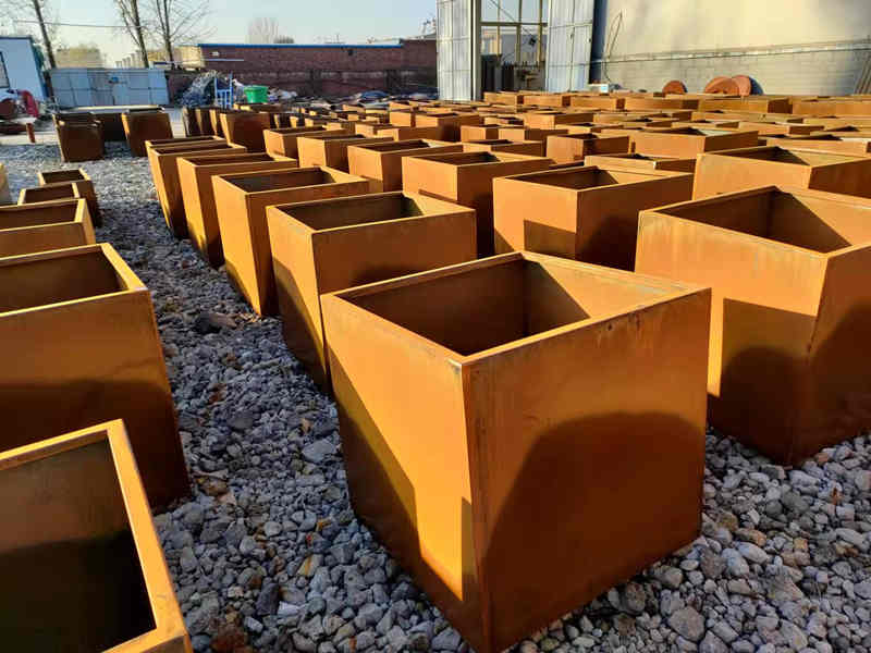 Cube corten steel planters bunnings Services